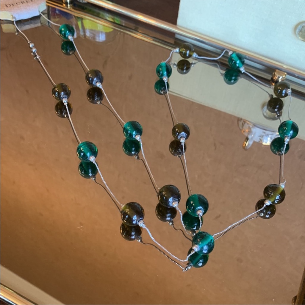 Extra Extra Long Boho Beaded Ball Chain Necklace